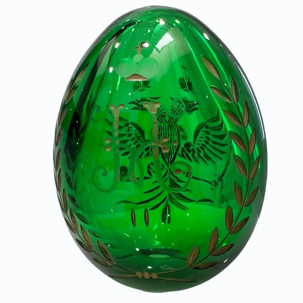 Vintage green crystal
